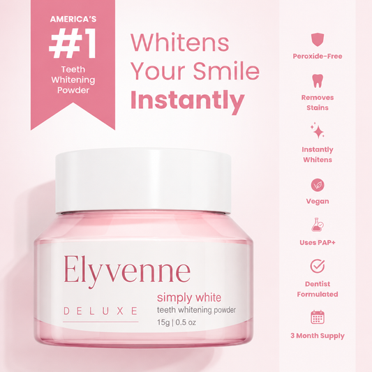 Elyvenne™Deluxe Teeth Whitening Powder | PAP+ Peroxide-Free Formula
